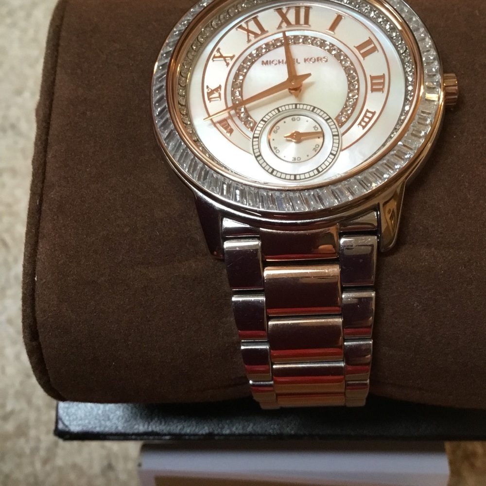Michael Kors Two-Tone Stainless Steel Watch-HTF - Picture 2 of 7